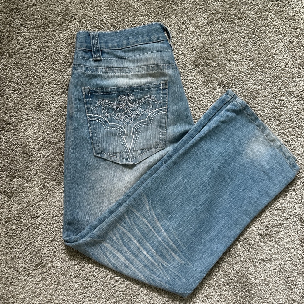 Avirex Light Blue Bootcut Jeans for Men